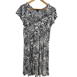 Sami & Jo Women's Paisley Flutter Sleeve Dress